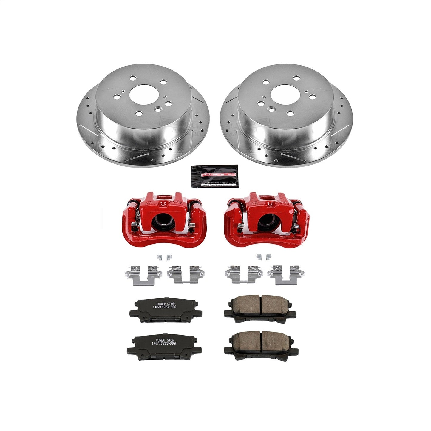 PowerStop Rear Z23 Evolution Sport Brake Kit w/ Calipers | Toyota Highlander (2004–2007) (KC5333)