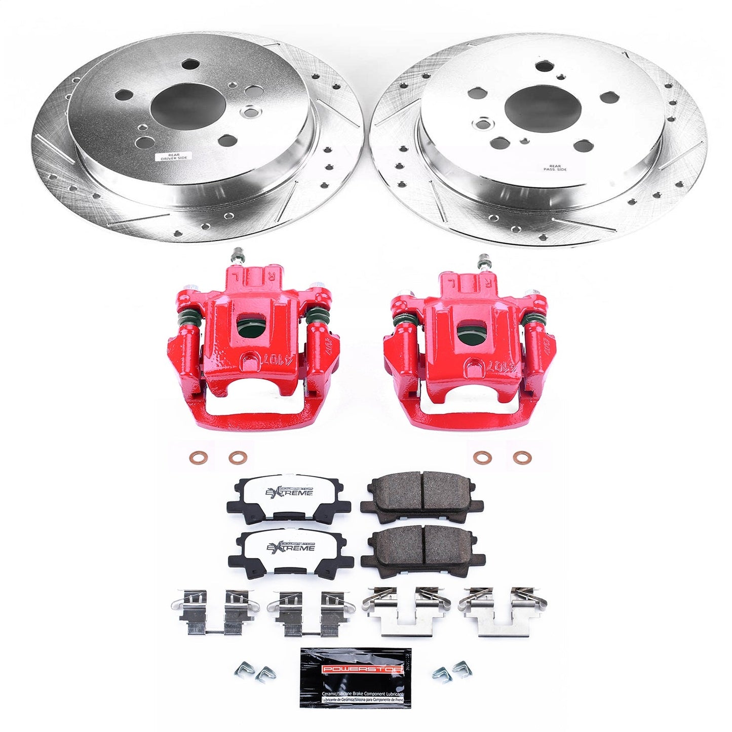 PowerStop Rear Z36 Truck & Tow Brake Kit w/ Calipers | Lexus RX330 (2004–2006) (KC5333A-36)