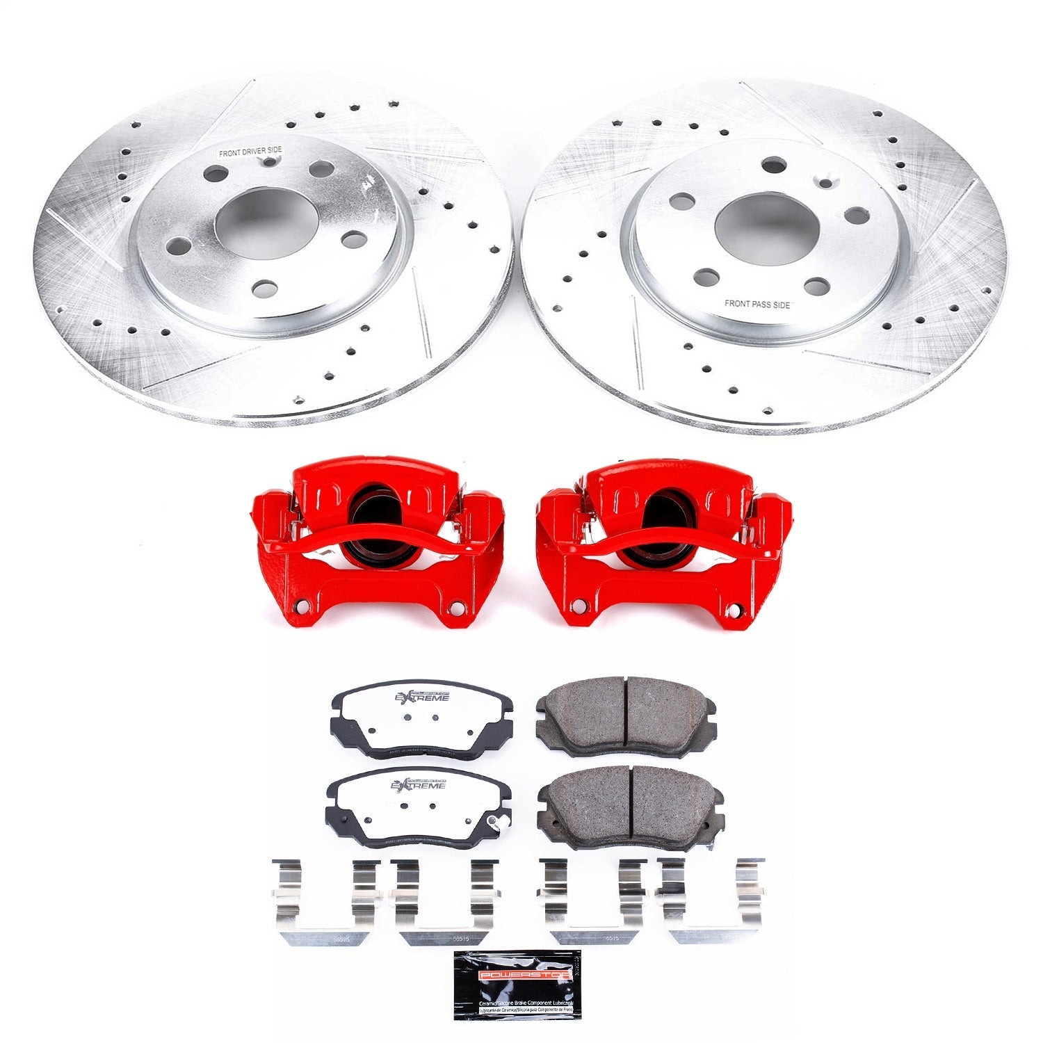 PowerStop Front Z26 Street Kit w/ Calipers | Saab 9-5 (2010–2011) (KC5334-26)