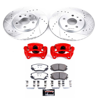 PowerStop Front Z26 Street Kit w/ Calipers | Saab 9-5 (2010–2011) (KC5334-26)
