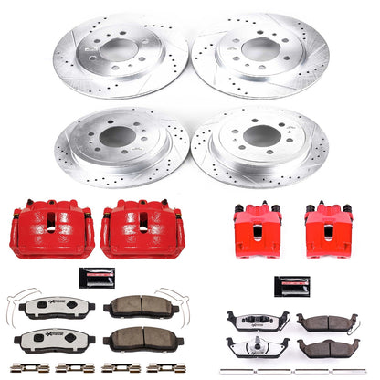 PowerStop Front and Rear Z36 Truck & Tow Kit w/ Calipers | Ford F-150 (2009) (KC5335-36)