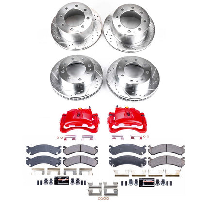 PowerStop Front and Rear Z23 Evolution Kit w/ Calipers | GMC Sierra 3500 HD (2007–2010) (KC5338)
