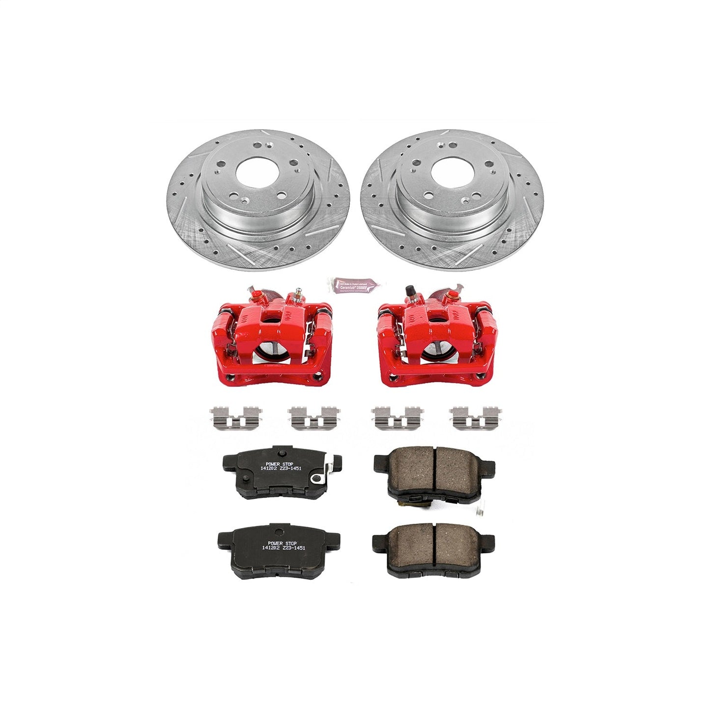 PowerStop Rear Z23 Evolution Sport Brake Kit w/ Calipers | Acura TSX (2011–2014) (KC5368)