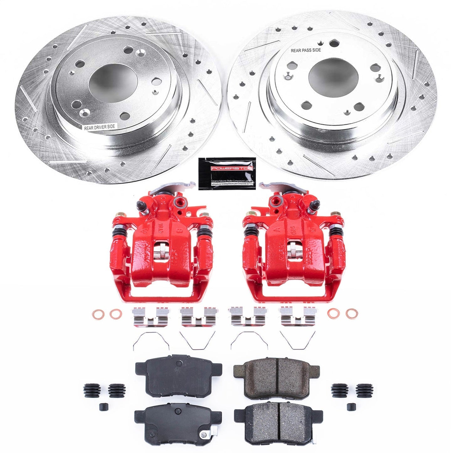 PowerStop Rear Z23 Evolution Sport Brake Kit w/ Calipers | Honda Accord 2013–2017 (KC5368A)