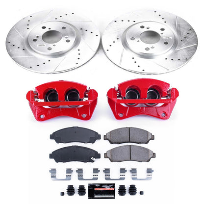 PowerStop Front Z23 Evolution Sport Brake Kit w/ Calipers | Honda Pilot (2009–2015) (KC5370A)
