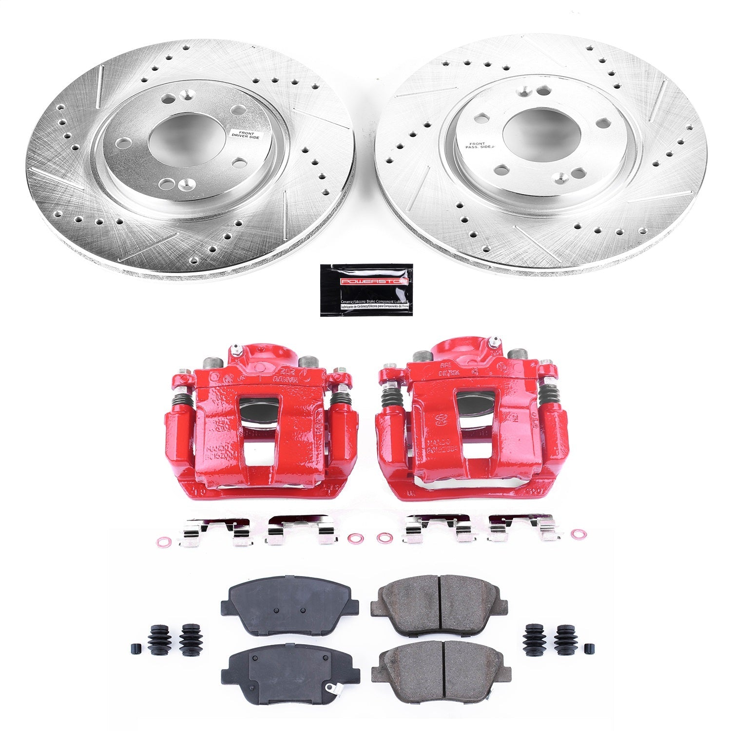 PowerStop Front Z23 Evolution Sport Brake Kit w/ Calipers | Hyundai Sonata (2010–2015) (KC5377)