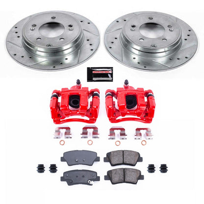 PowerStop Rear Z23 Evolution Sport Brake Kit w/ Calipers | Hyundai Sonata (2010–2015) (KC5381)