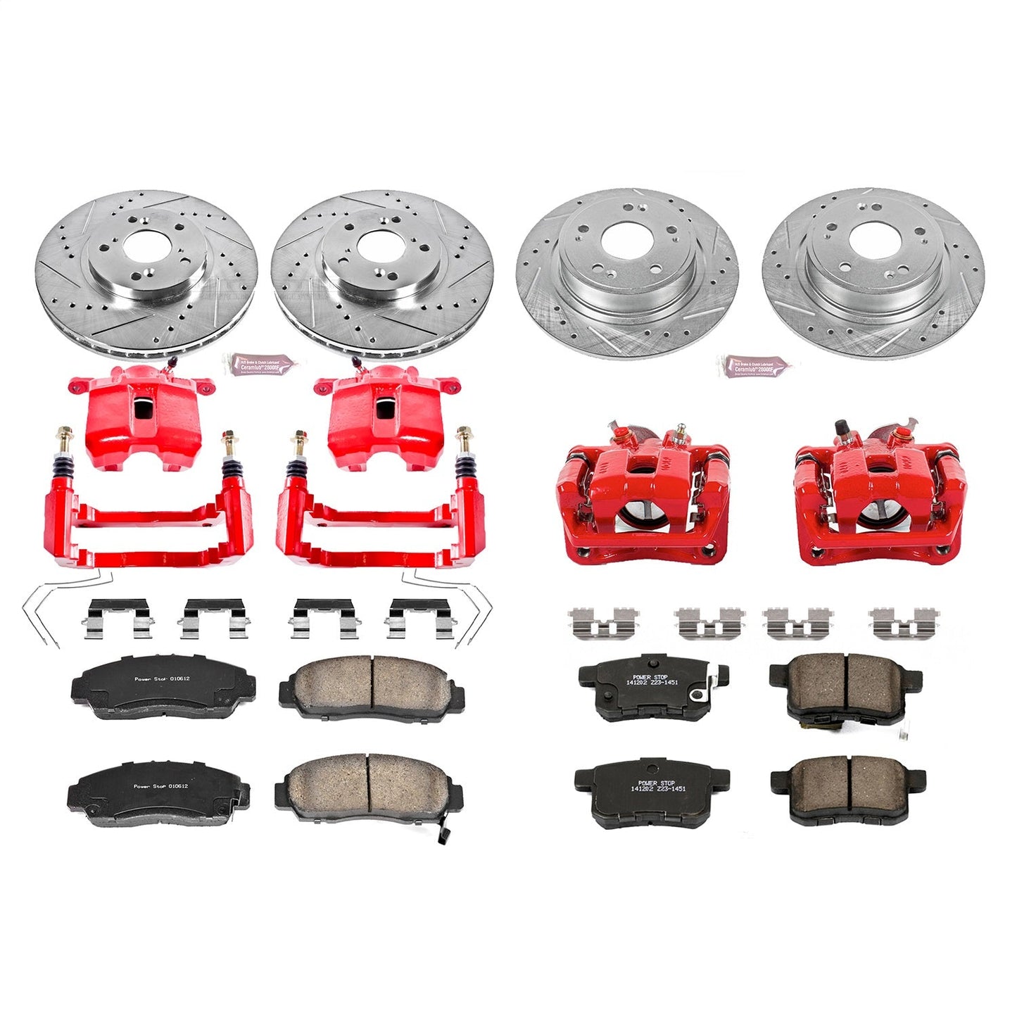 PowerStop Front & Rear Z23 Evolution Sport Brake Kit w/ Calipers | Acura TSX (11-14) (KC5391)