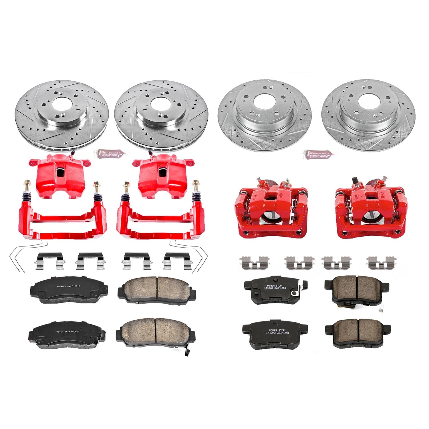 PowerStop Front & Rear Z23 Evolution Sport Brake Kit w/ Calipers | Acura TSX (11-14) (KC5391)