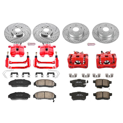 PowerStop Front & Rear Z23 Evolution Sport Brake Kit w/ Calipers | Acura TSX (11-14) (KC5391)