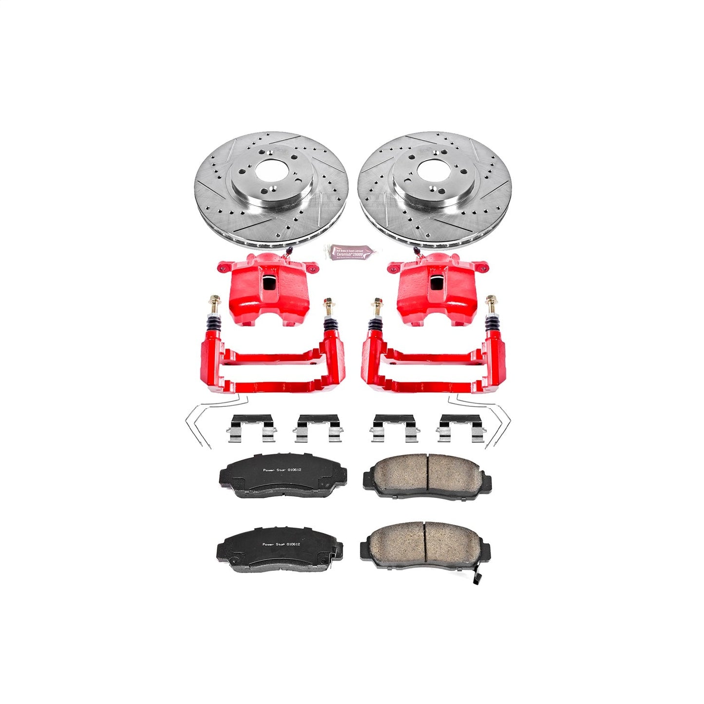 PowerStop Front Z23 Evolution Sport Brake Kit w/ Calipers | Acura TSX (11-14) (KC5392)