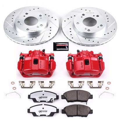 PowerStop Front Z26 Street Warrior Brake Kit w/ Calipers | Honda CR-Z (11-15) (KC5400-26)