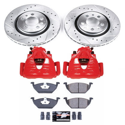 PowerStop Front Z23 Evolution Sport Brake Kit w/ Calipers | Volkswagen Beetle (98) (KC5401)