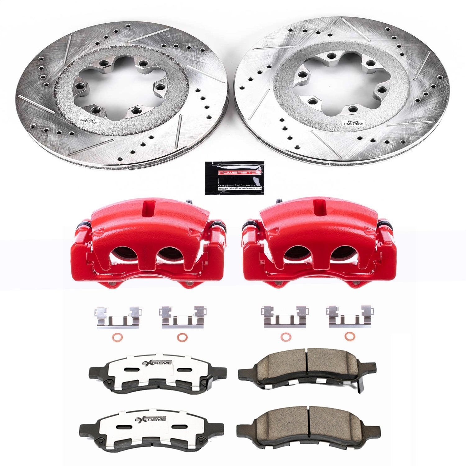 PowerStop Front Z26 Street Kit w/ Calipers | GMC Canyon (2009–2012) (KC5405-26)