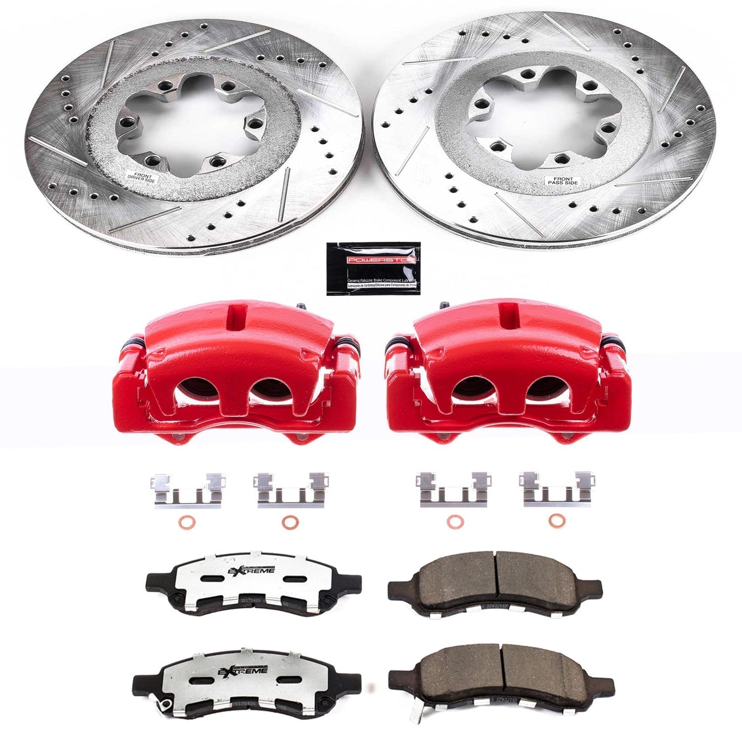 PowerStop Front Z36 Truck & Tow Kit w/ Calipers | GMC Canyon (2009–2012) (KC5405-36)