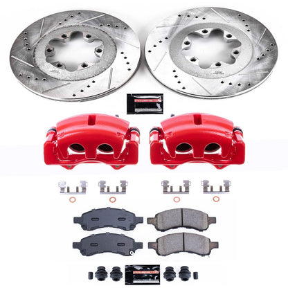 PowerStop Front Z23 Evolution Sport Brake Kit w/ Calipers | Chevrolet Colorado (2009–2012) (KC5405)