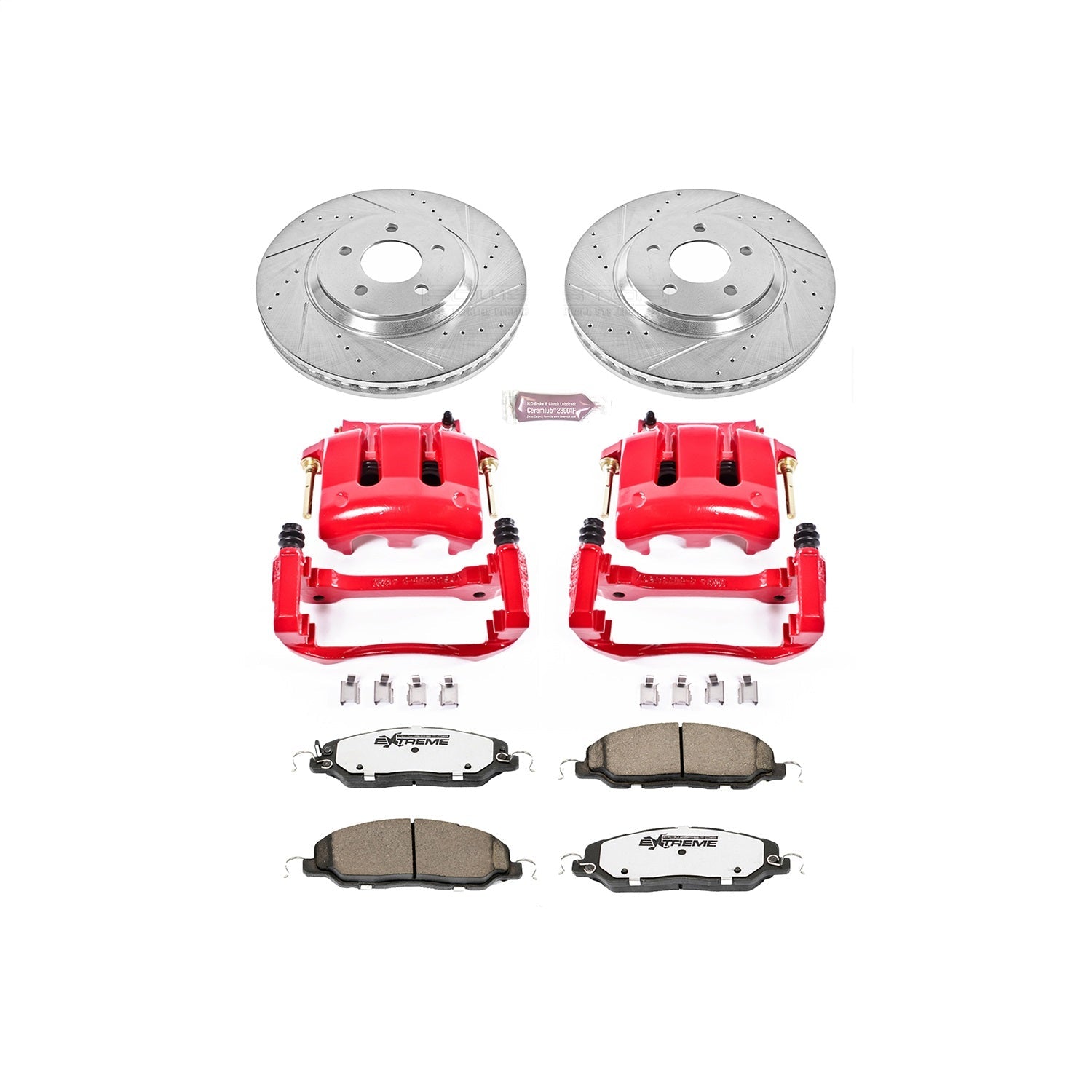 PowerStop Front Z26 Street Warrior Brake Kit w/ Calipers | Ford Mustang (11-14) (KC5407-26)