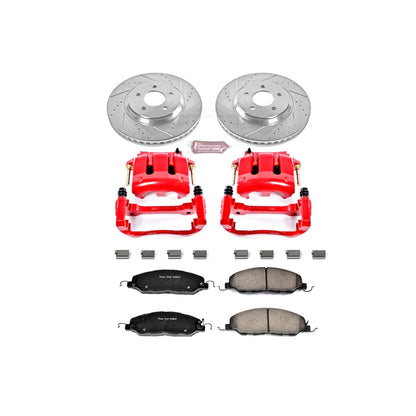 PowerStop Front Z23 Evolution Sport Brake Kit w/ Calipers | Ford Mustang (11-14) (KC5407)