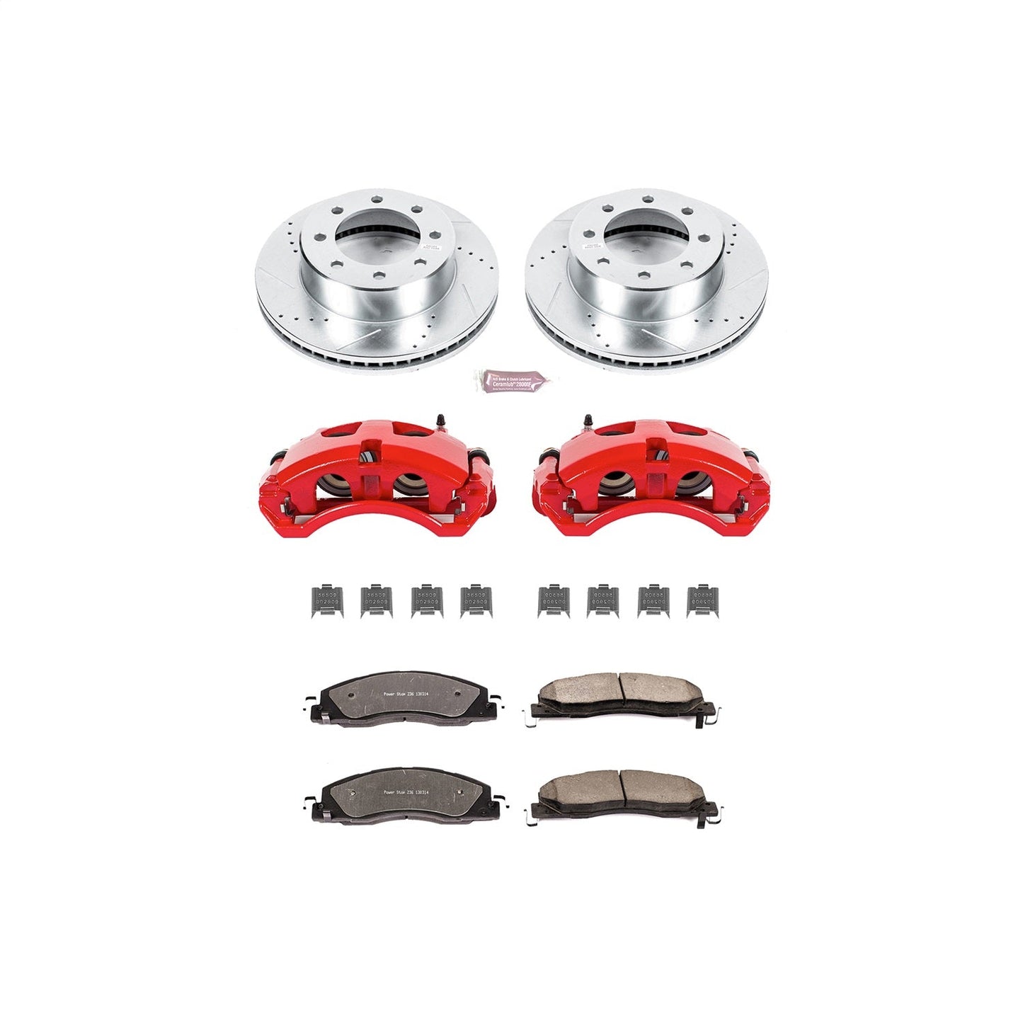 PowerStop Front Z36 Truck & Tow Brake Kit w/ Calipers | Dodge Ram 2500 (09-10) (KC5411-36)