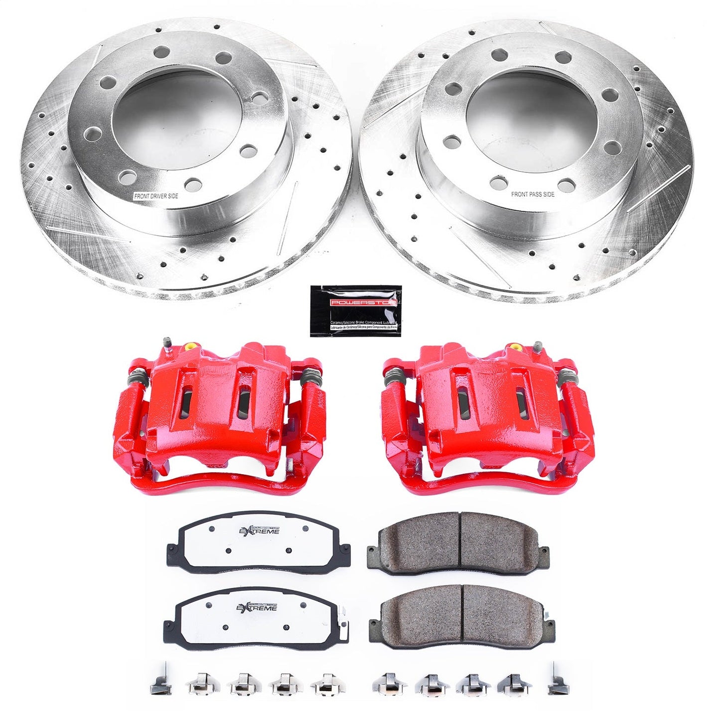 PowerStop Front Z36 Truck & Tow Brake Kit w/ Calipers | Ford F-350 Super Duty (10-11) (KC5412-36)