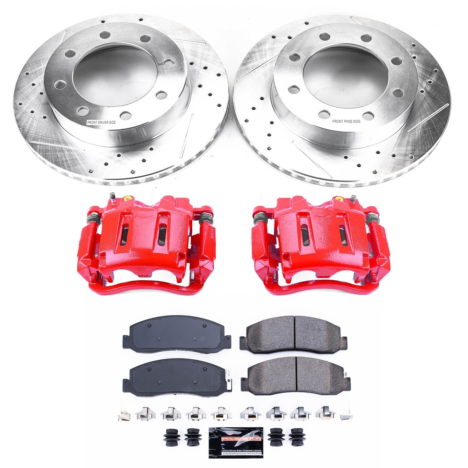 PowerStop Front Z23 Evolution Brake Kit w/ Calipers | Ford F-350 Super Duty (10-11) (KC5412)