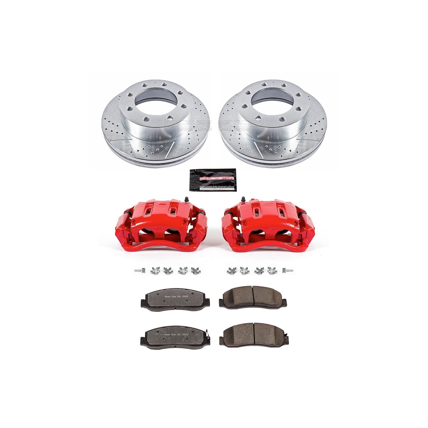 PowerStop Front Z36 Truck & Tow Brake Kit w/ Calipers | Ford F-350 Super Duty (2011) (KC5412A-36)