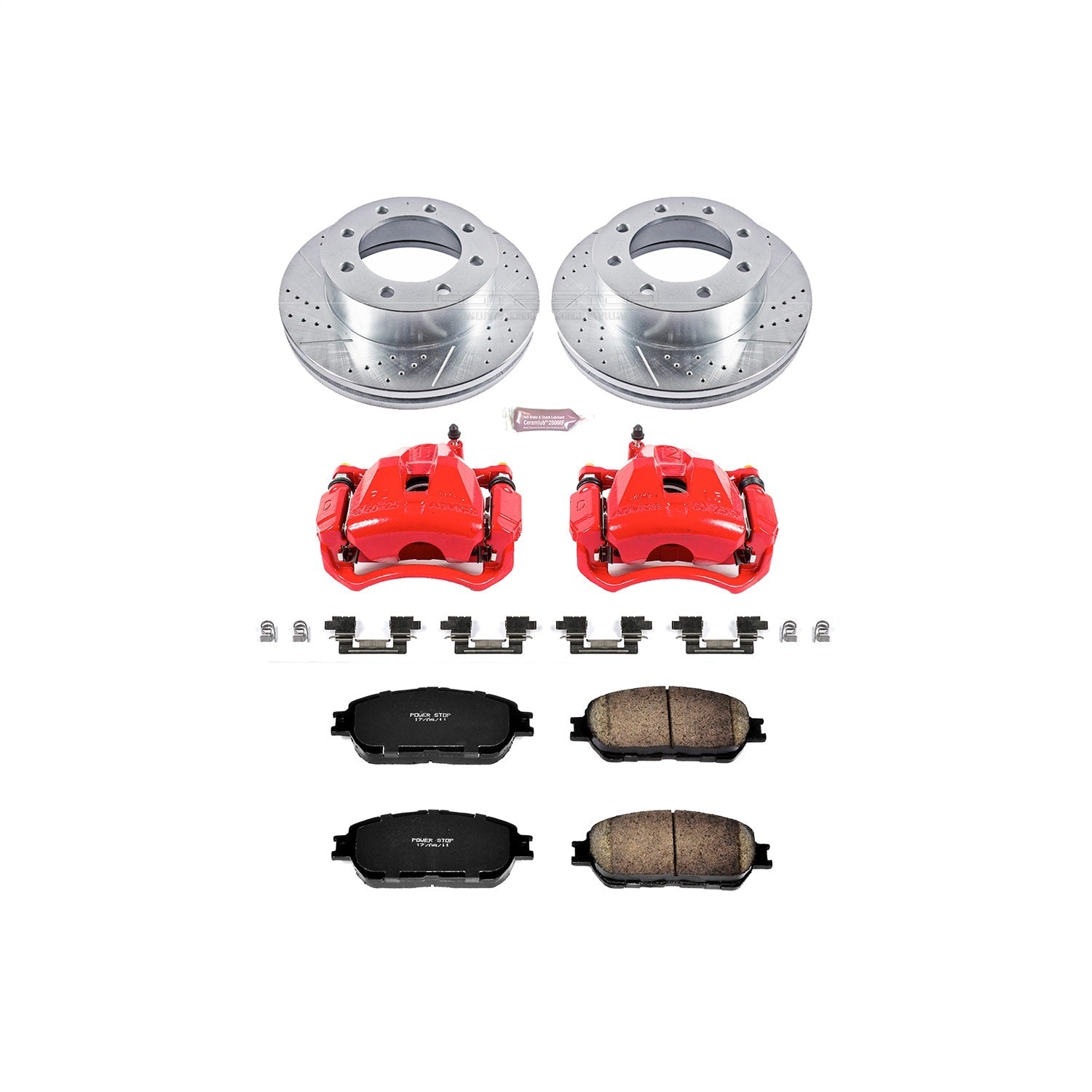 PowerStop Front Z23 Evolution Sport Brake Kit w/ Calipers | Toyota Tacoma (05-15) (KC5431)