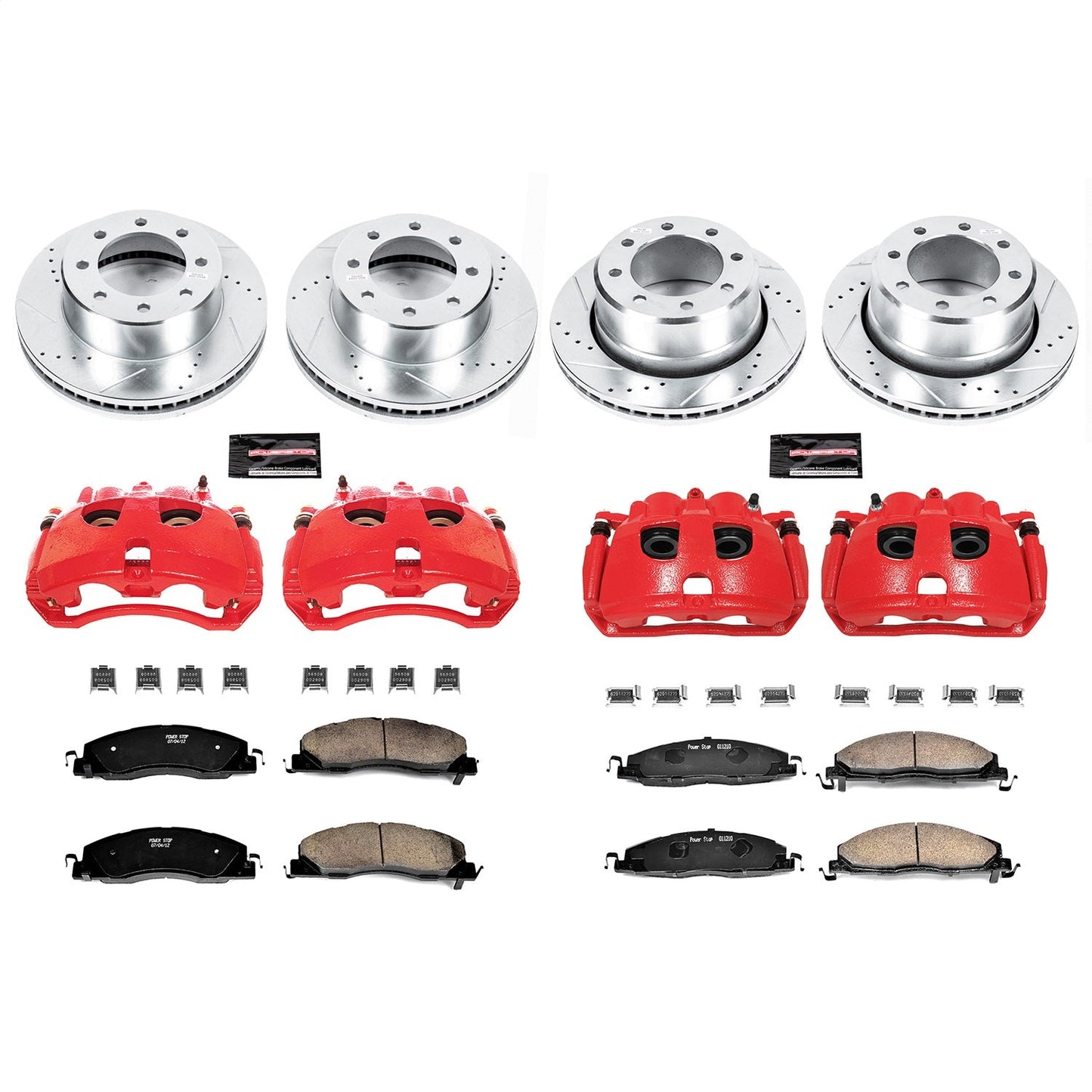 PowerStop Front & Rear Z23 Evolution Kit w/ Calipers | Dodge Ram 2500 (2009–2010) (KC5458)