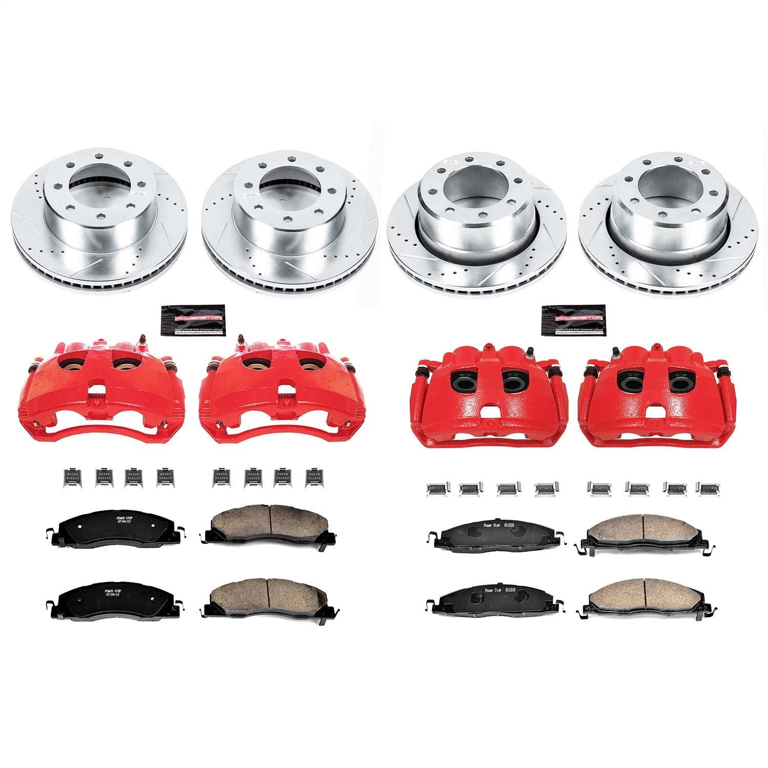PowerStop Front & Rear Z23 Evolution Kit w/ Calipers | Dodge Ram 2500 (2009–2010) (KC5458)