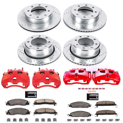 PowerStop Front & Rear Z36 Truck & Tow Kit w/ Calipers | Dodge Ram 3500 (2009–2010) (KC5458A-36)