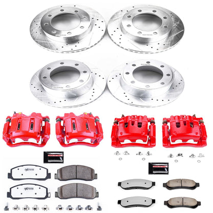 PowerStop Front & Rear Z36 Truck & Tow Brake Kit w/ Calipers | Ford F-250 Super Duty (09-10) (KC5459-36)