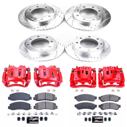 PowerStop Front & Rear Z23 Evolution Brake Kit w/ Calipers | Ford F-250 Super Duty (09-10) (KC5459)