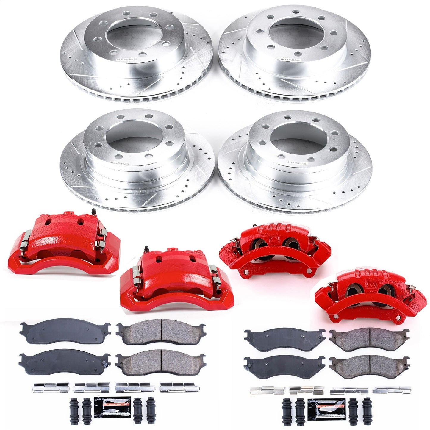 PowerStop Front & Rear Z23 Evolution Kit w/ Calipers | Dodge Ram 1500 (2006–2008) (KC5468)