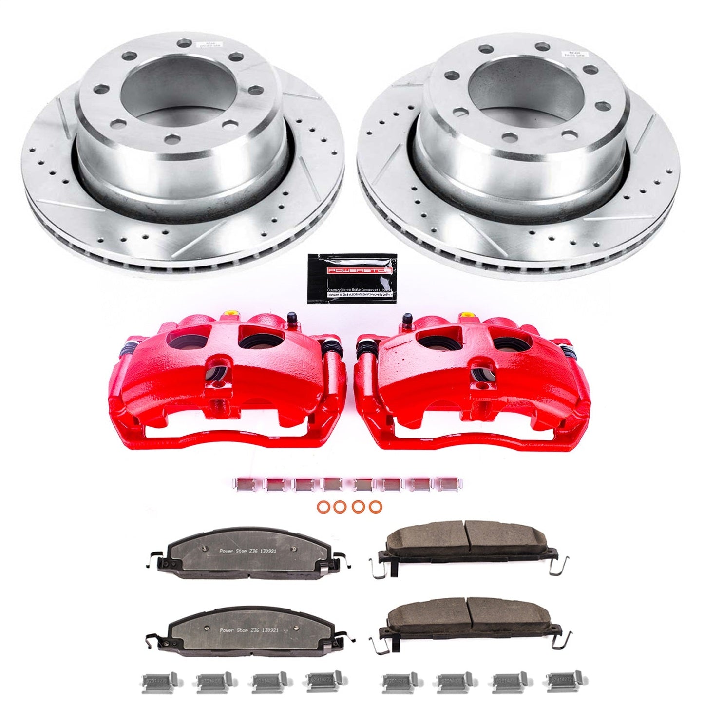 PowerStop Rear Z36 Truck & Tow Kit w/ Calipers | Dodge Ram 3500 (2009–2010) (KC5487A-36)