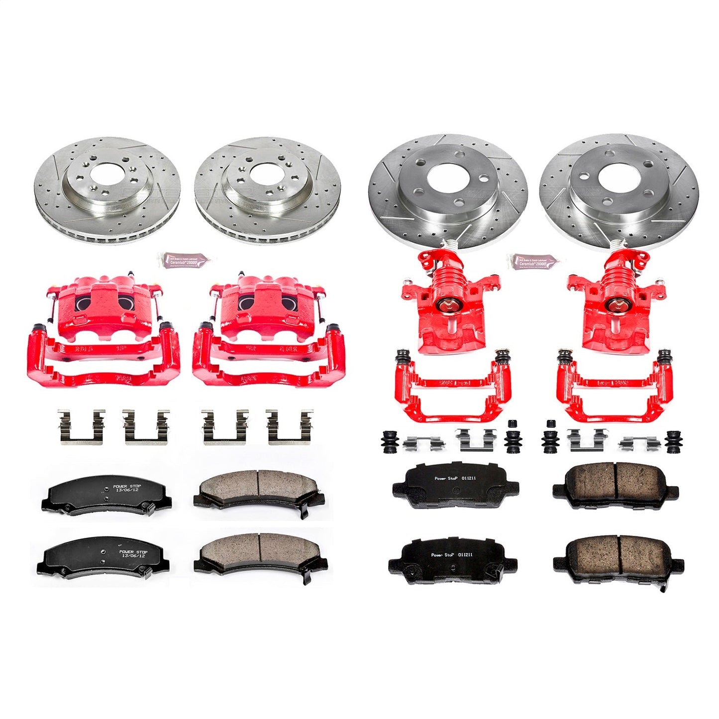 PowerStop Front & Rear Z23 Evolution Sport Brake Kit w/ Calipers | Chevrolet Impala (11-13) (KC5504)