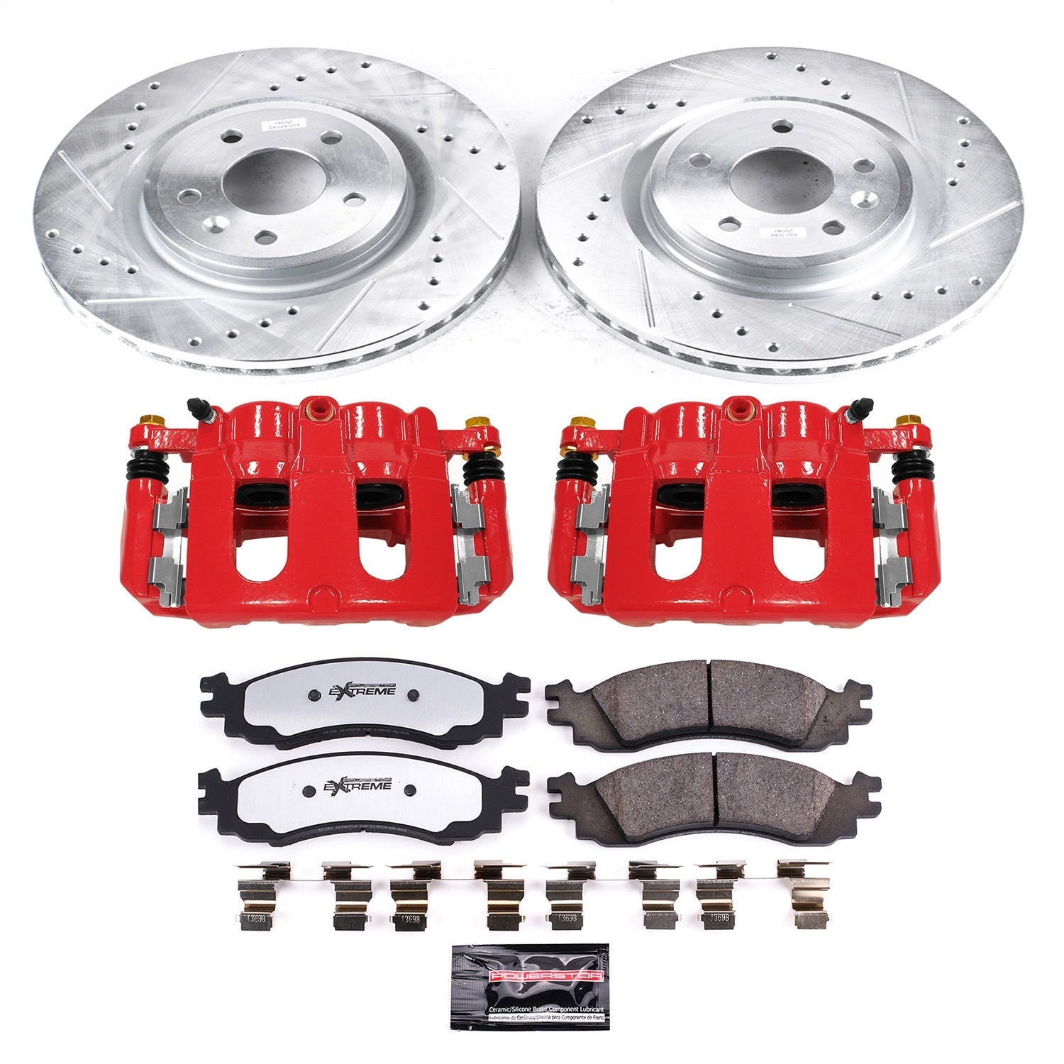 PowerStop Front Z36 Truck & Tow Kit w/ Calipers | Ford Taurus (2010) (KC5507-36)