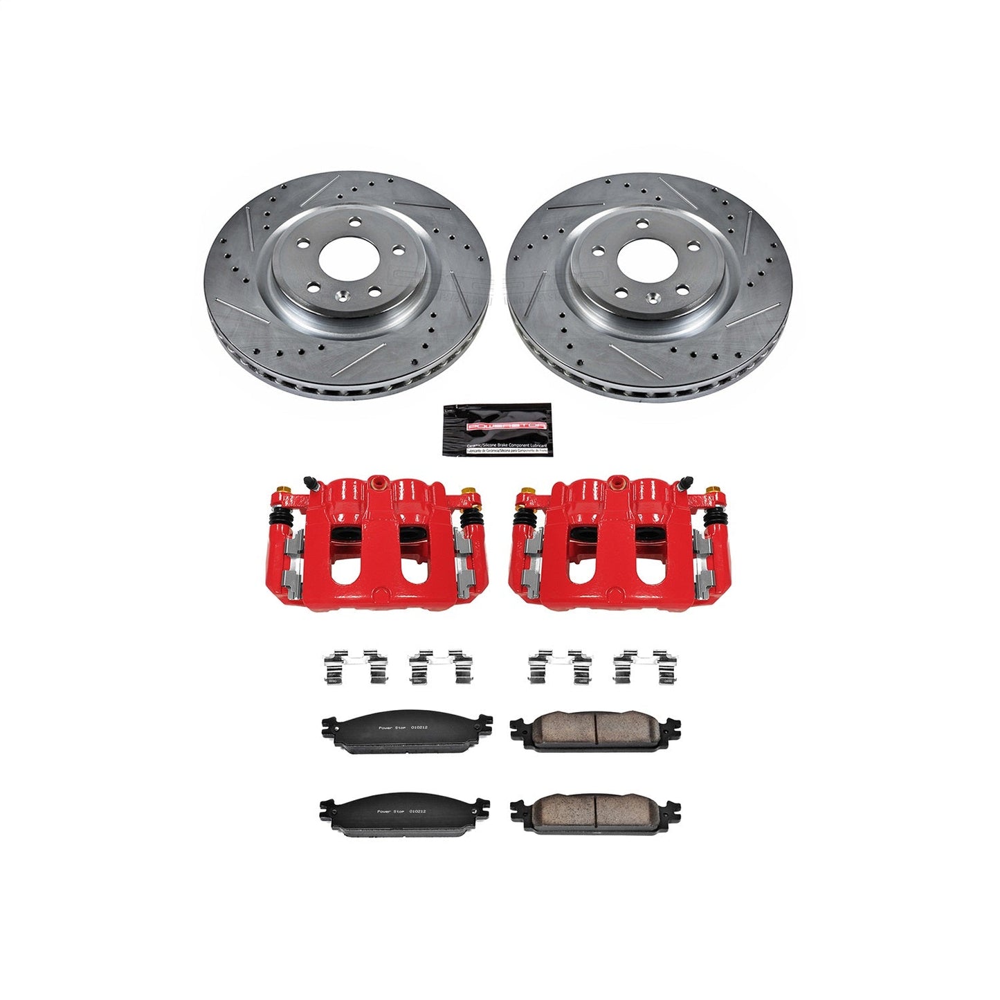 PowerStop Front Z23 Evolution Sport Brake Kit w/ Calipers | Ford Flex (09-11) (KC5509)