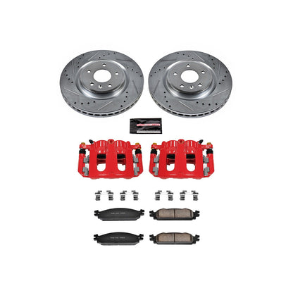 PowerStop Front Z23 Evolution Sport Brake Kit w/ Calipers | Ford Flex (09-11) (KC5509)