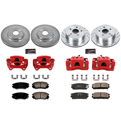 PowerStop Front & Rear Z23 Evolution Sport Brake Kit w/ Calipers | Chevrolet Equinox (2010–2017) (KC5516)