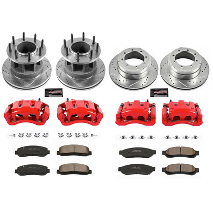 PowerStop Front & Rear Z23 Evolution Kit w/ Calipers | Ford F-350 Super Duty (2010–2011) (KC5517)