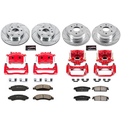 PowerStop Front & Rear Z23 Evolution Sport Brake Kit w/ Calipers | Chevrolet Tahoe (2008–2014) (KC5520)