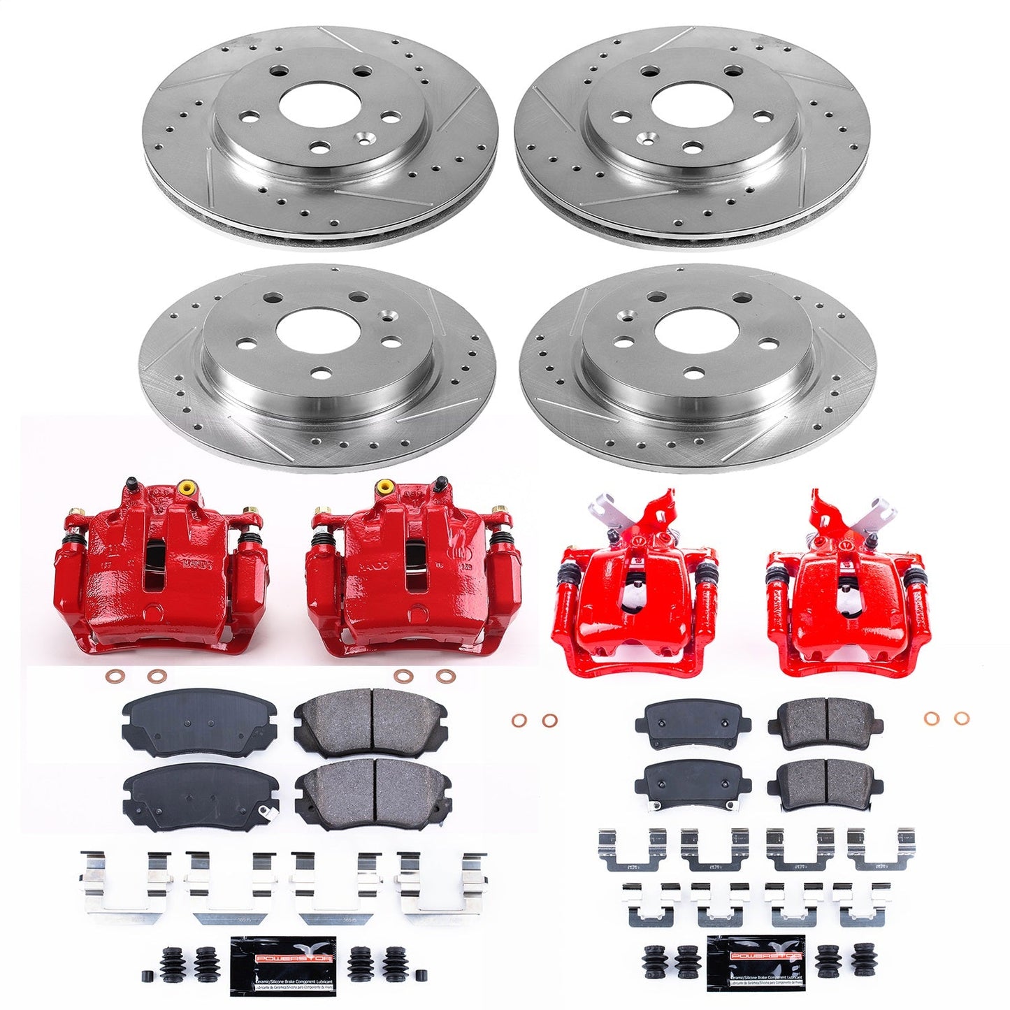PowerStop Front & Rear Z23 Evolution Sport Brake Kit w/ Calipers | Buick LaCrosse (2012–2016) (KC5523)