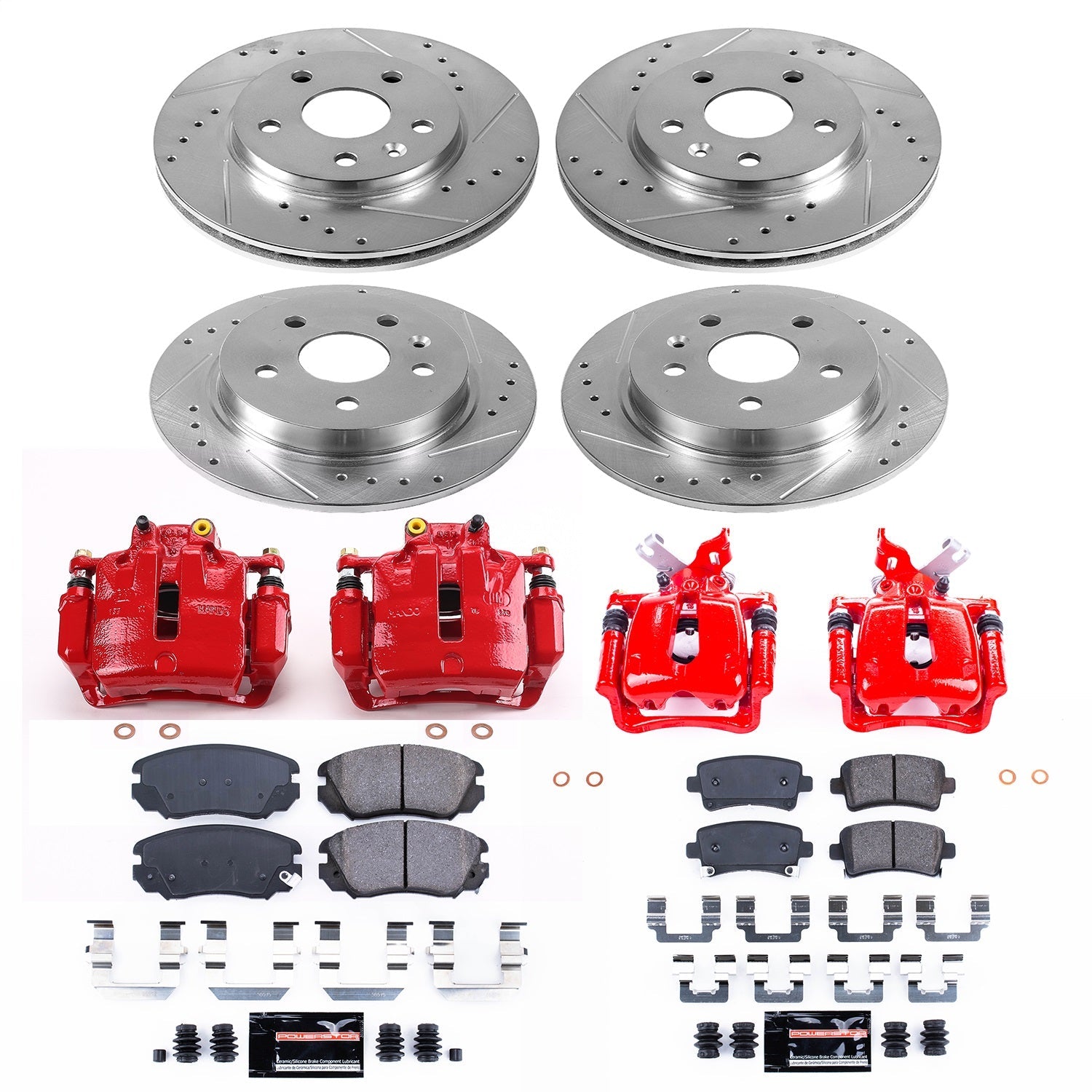 PowerStop Front & Rear Z23 Evolution Sport Brake Kit w/ Calipers | Buick LaCrosse (2012–2016) (KC5523)