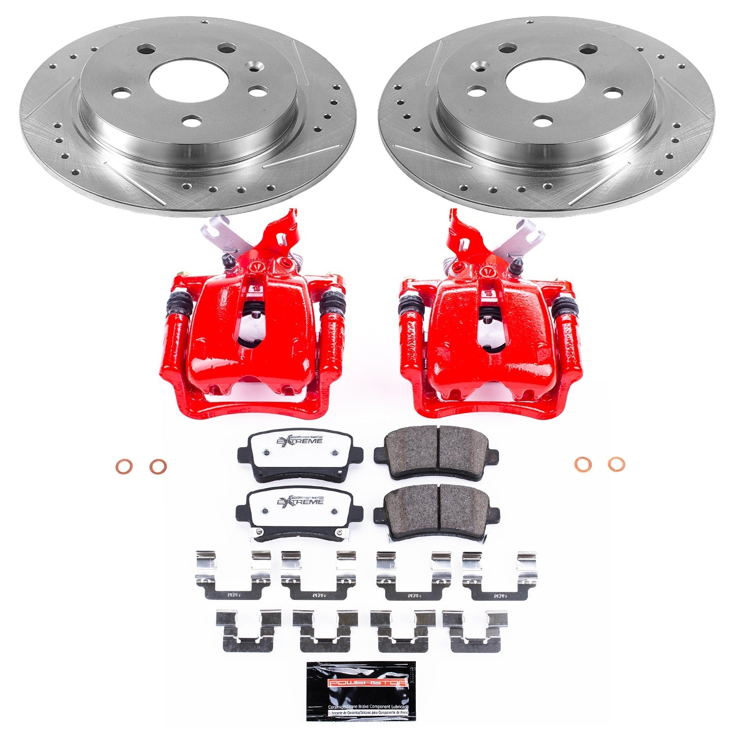 PowerStop Rear Z26 Street Warrior Brake Kit w/ Calipers | Buick LaCrosse (12-16) (KC5531-26)