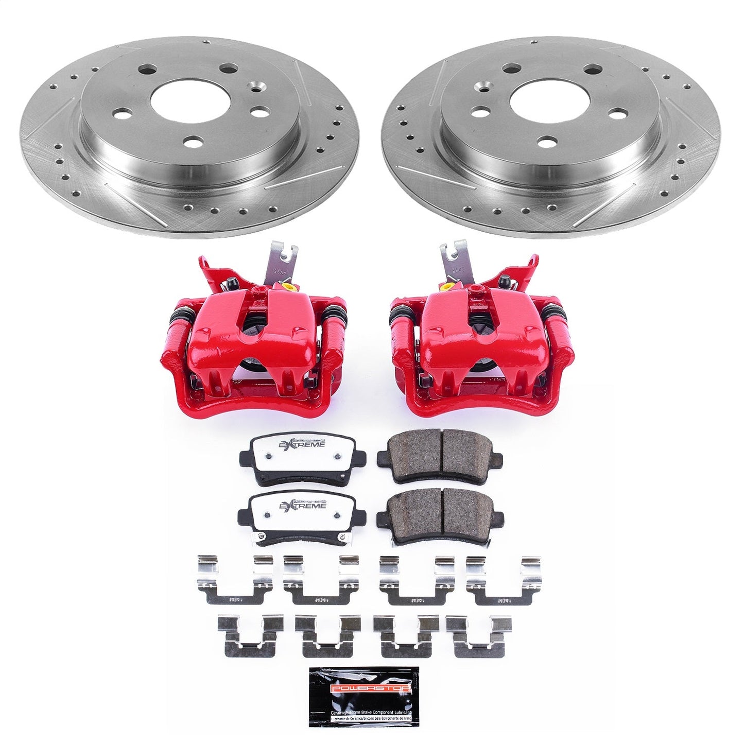 PowerStop Rear Z26 Street Warrior Brake Kit w/ Calipers | Chevrolet Malibu (14-15) (KC5531A-26)