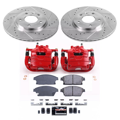PowerStop Front Z23 Evolution Sport Brake Kit w/ Calipers | Buick Verano (2012–2017) (KC5554)