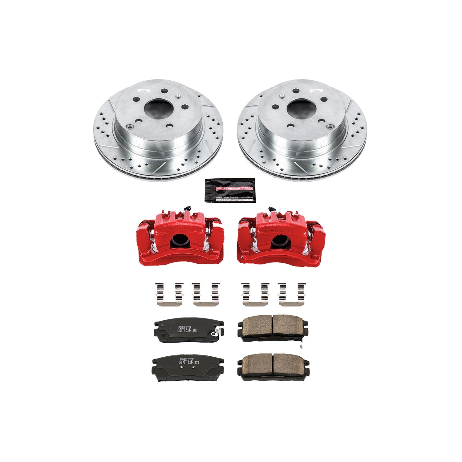 PowerStop Rear Z23 Evolution Sport Brake Kit w/ Calipers | Chevrolet Equinox (2010–2017) (KC5558)