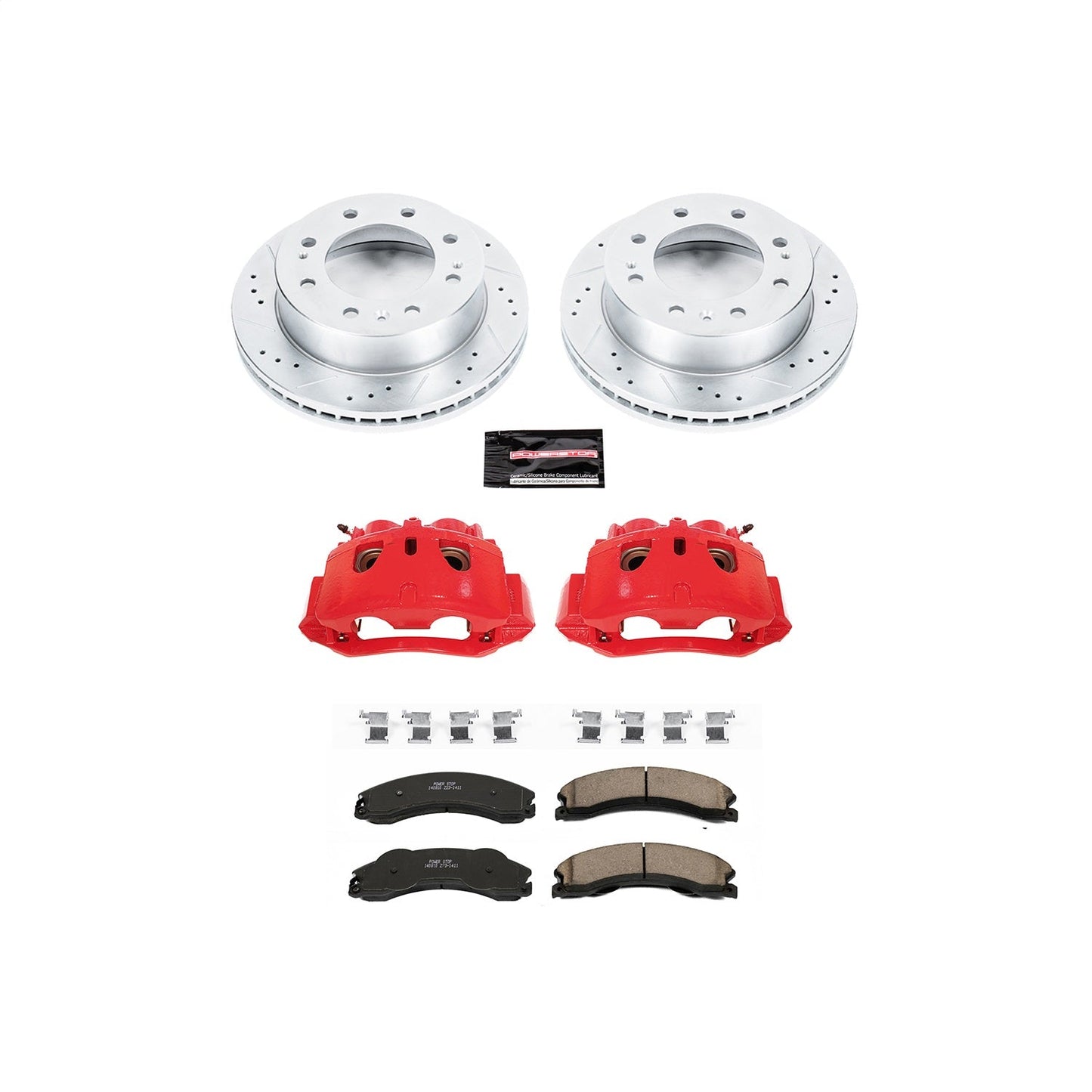 PowerStop Front Z23 Evolution Brake Kit w/ Calipers | Chevrolet Silverado 2500 HD (11) (KC5559)