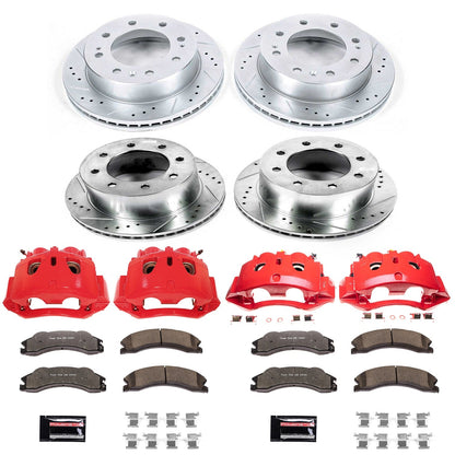 PowerStop Front & Rear Z36 Truck & Tow Brake Kit w/ Calipers | Chevrolet Silverado 3500 HD (11) (KC5560-36)