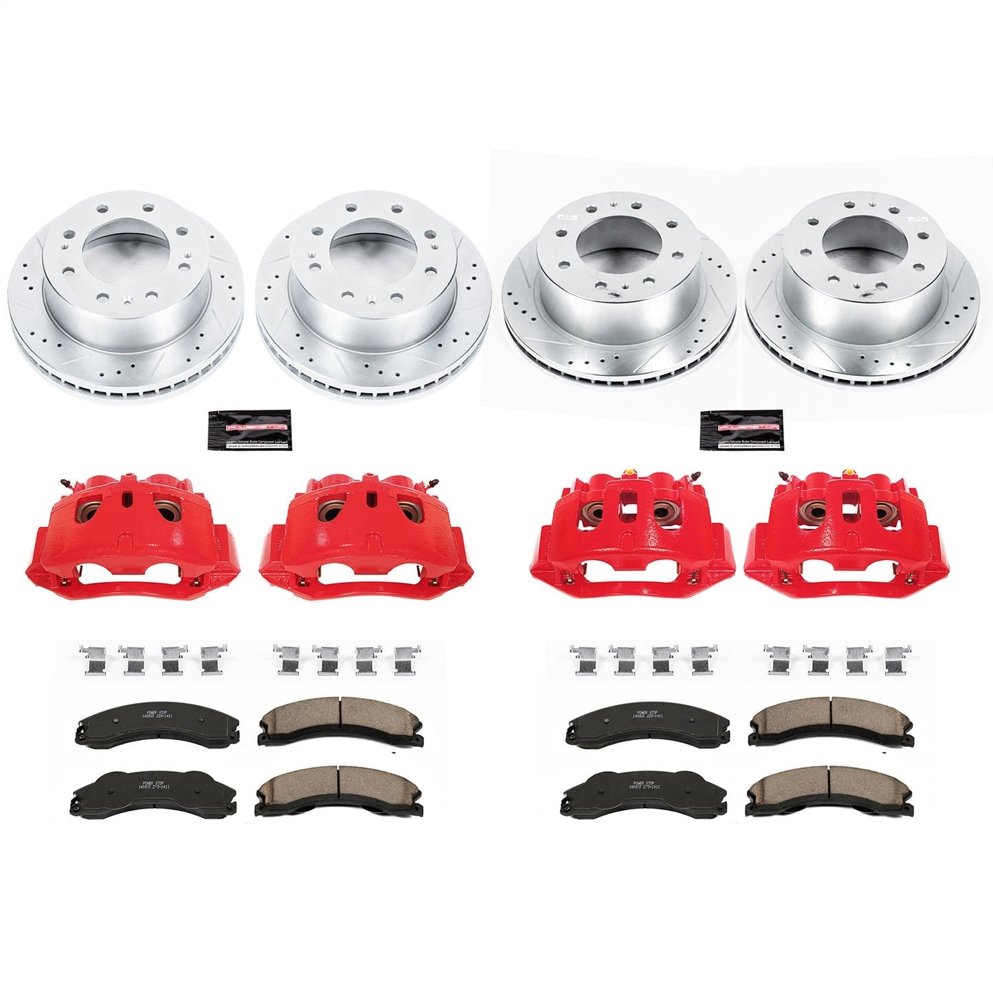 PowerStop Front & Rear Z23 Evolution Kit w/ Calipers | Chevrolet Silverado 2500 HD (2011) (KC5561)